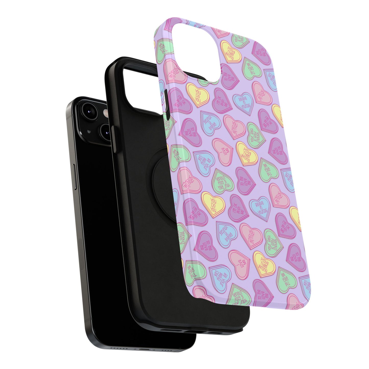 I Heart Me Purple Phone Case
