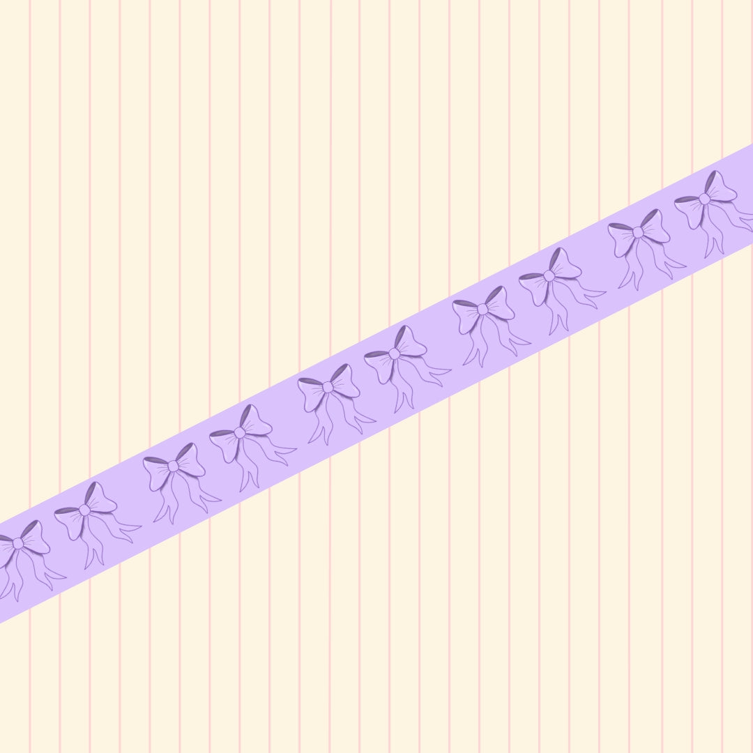 Little Bow Washi Tape | Pink, Lilac & Powder Blue Bow Washi Tape