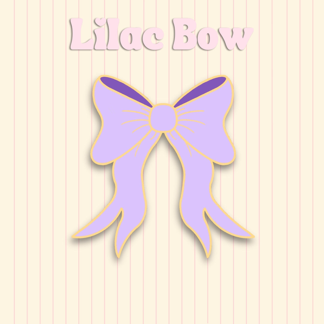 Little Bow Enamel Pin | Pink, Lilac & Powder Blue Bow Pin
