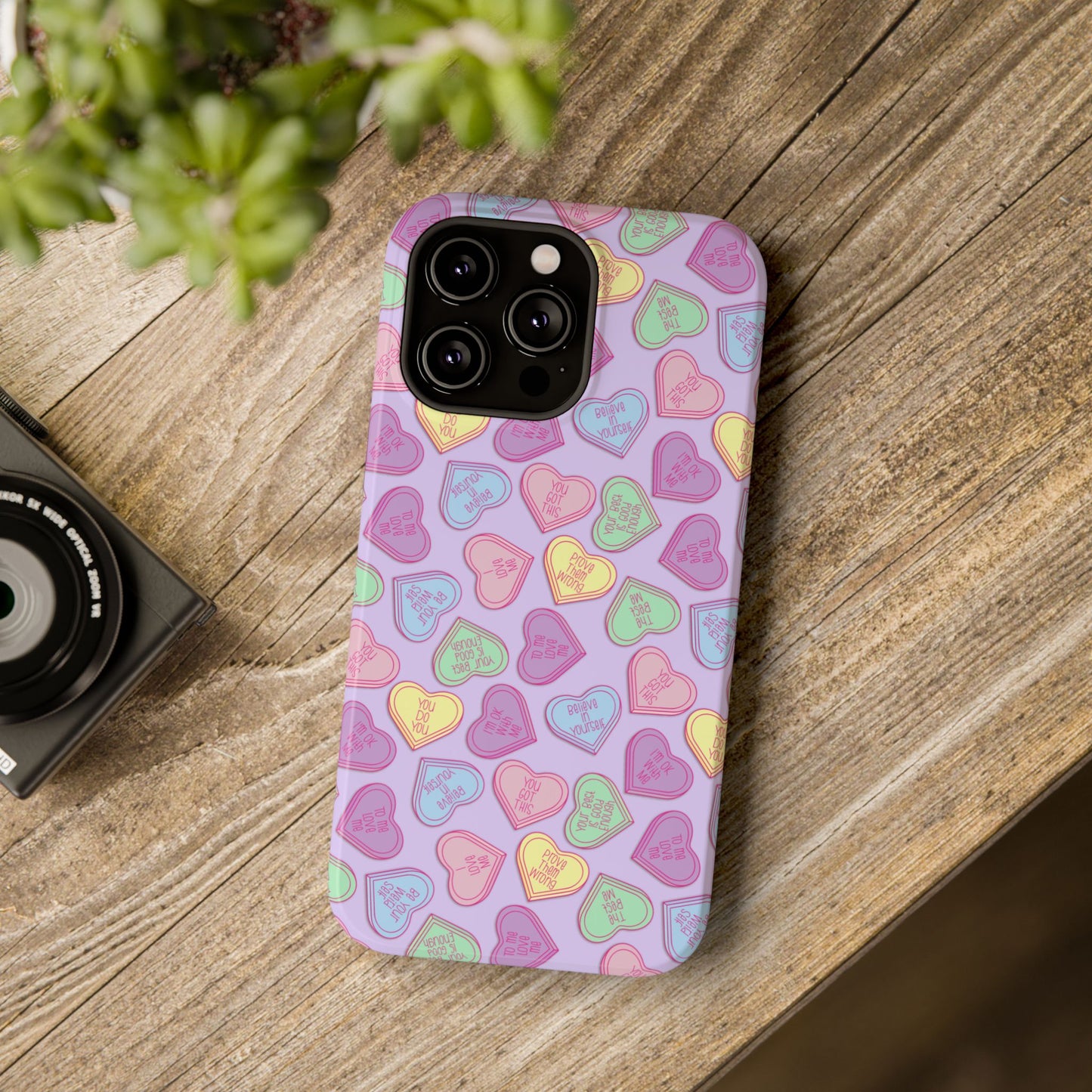 I Heart Me Purple Phone Case