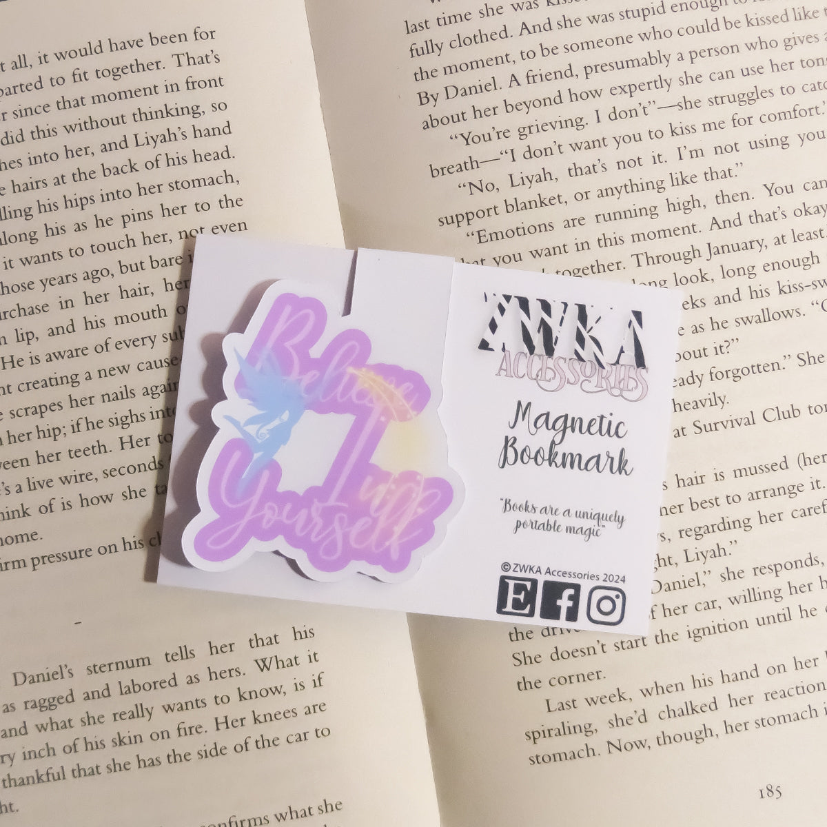 SECONDS - Believe in Yourself Magnetic Bookmark