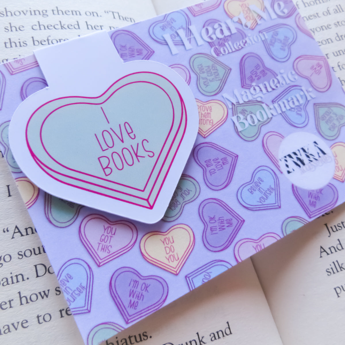 I Love Books Magnetic Bookmark
