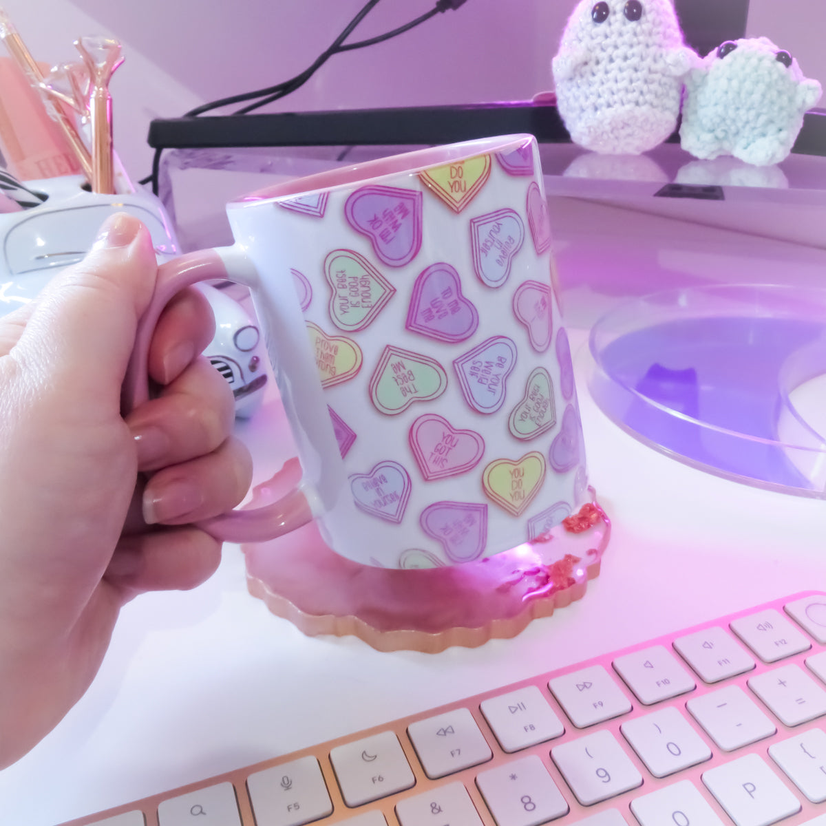 END OF THE LINE - I Heart Me Pink Mug