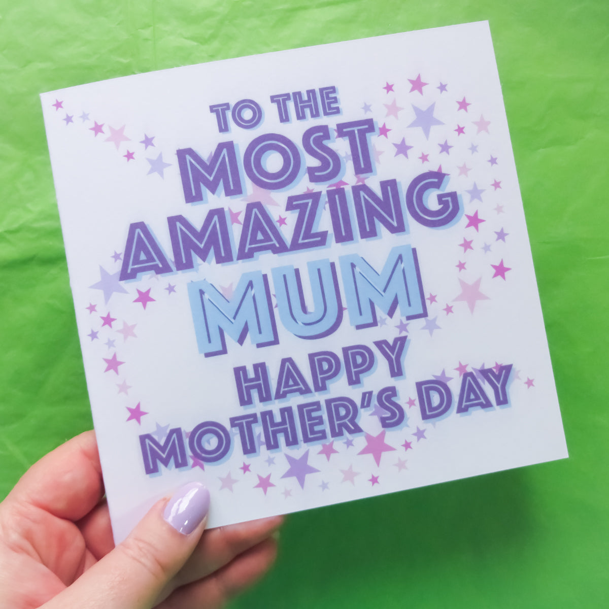 To the Most Amazing Mum Mug and Greeting Card Mother's Day Bundle