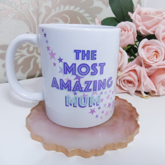 To the Most Amazing Mum Mug and Greeting Card Mother's Day Bundle