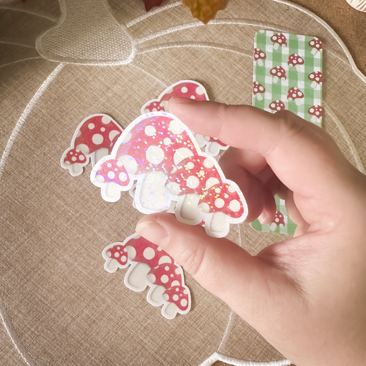 Mushrooms Sticker | Autumn Sticker | Planner & Journal Sticker