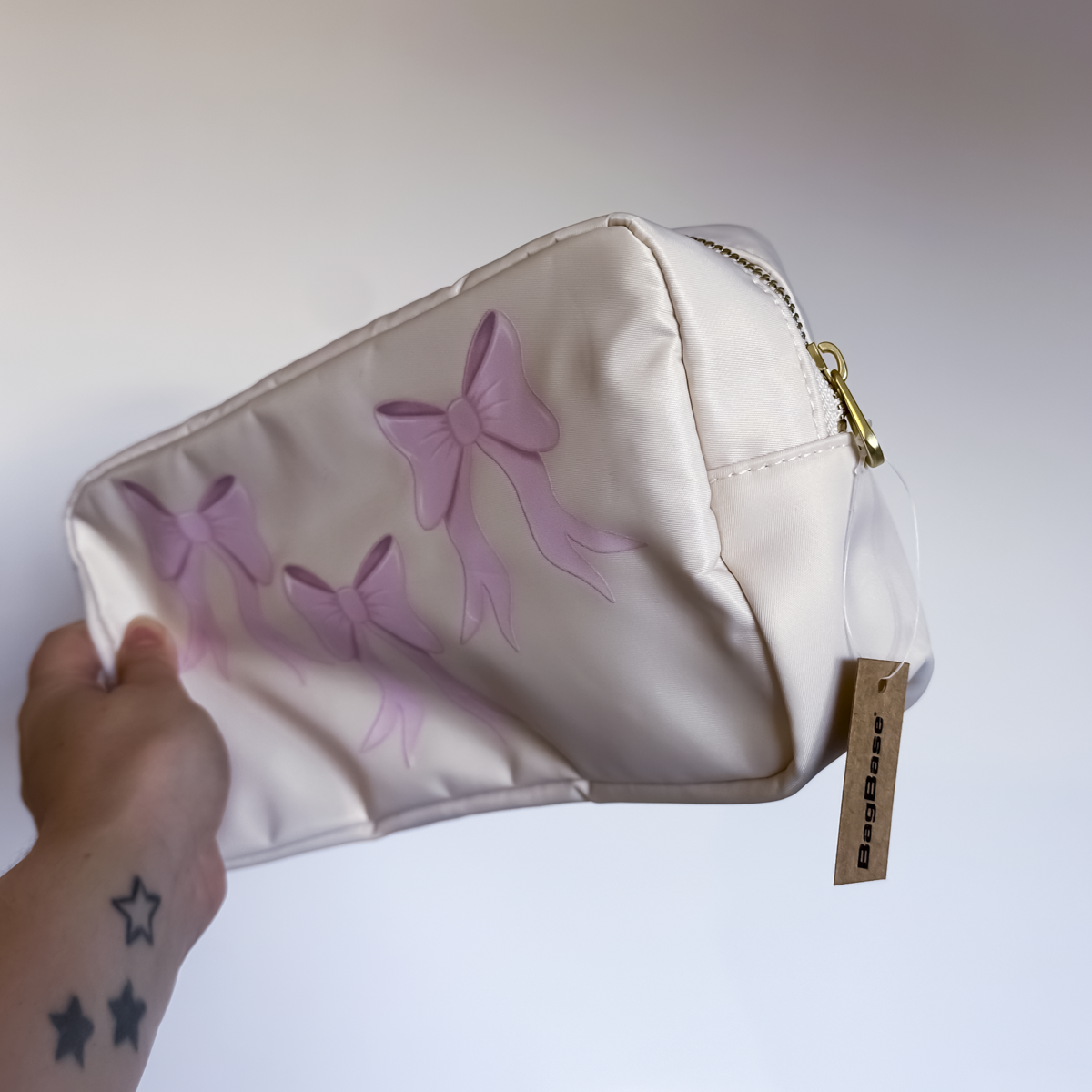SAMPLE - Pink Bow Mini Journal Pouch