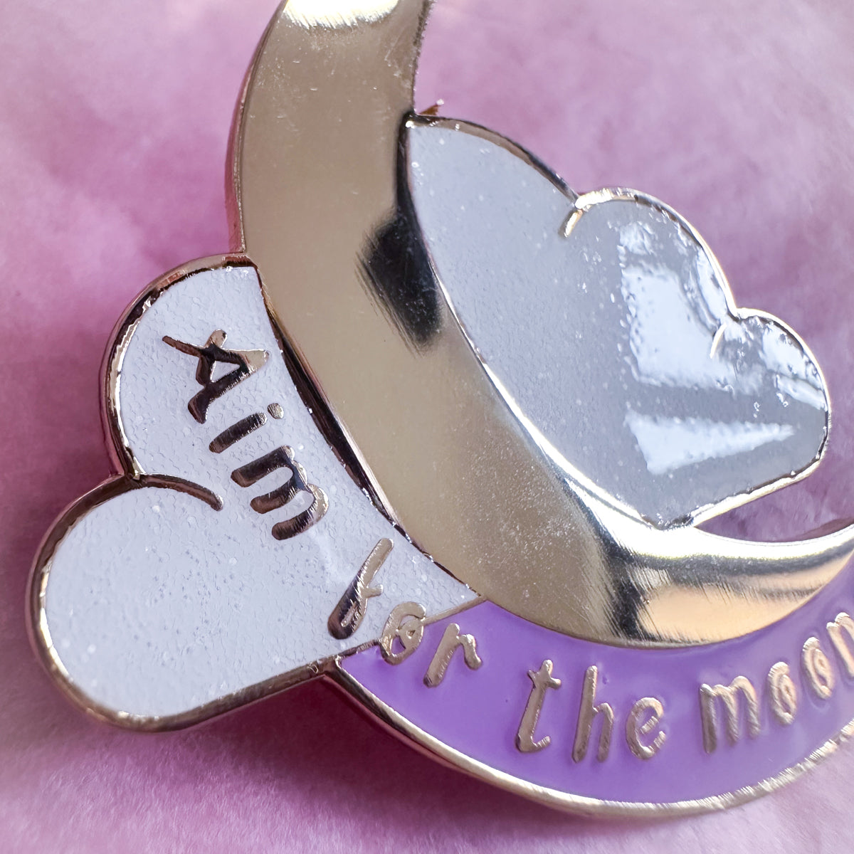 WTF Grade - Aim for the Moon Enamel Pin