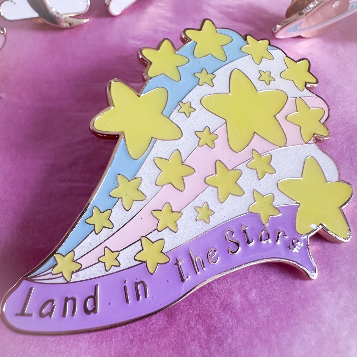 WTF Grade - Land in the Stars Enamel Pin