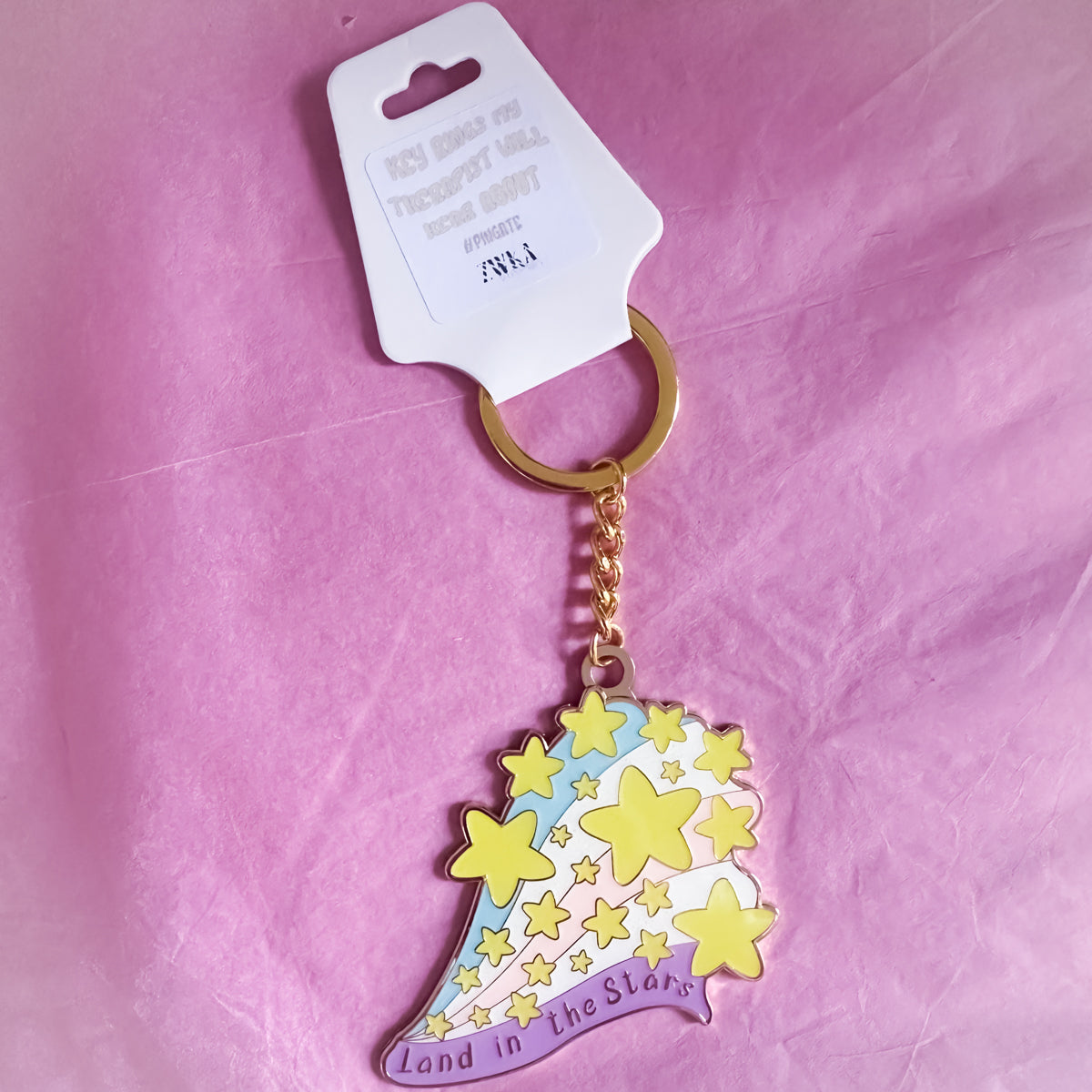C Grade - Land in the Stars Enamel Keyring