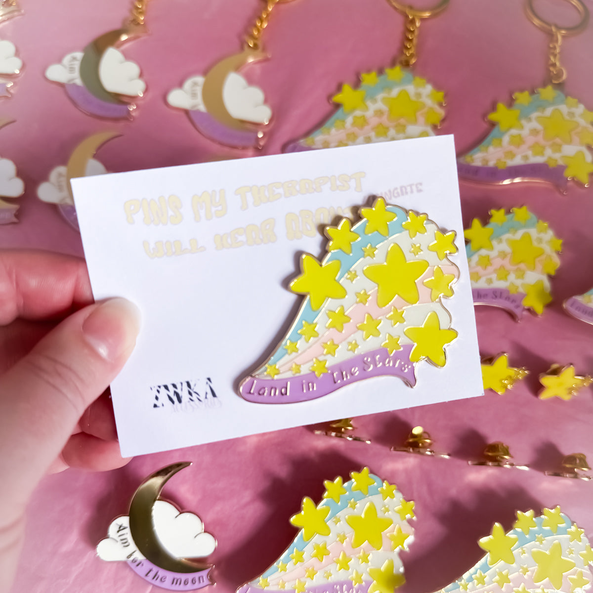 WTF Grade - Land in the Stars Enamel Pin