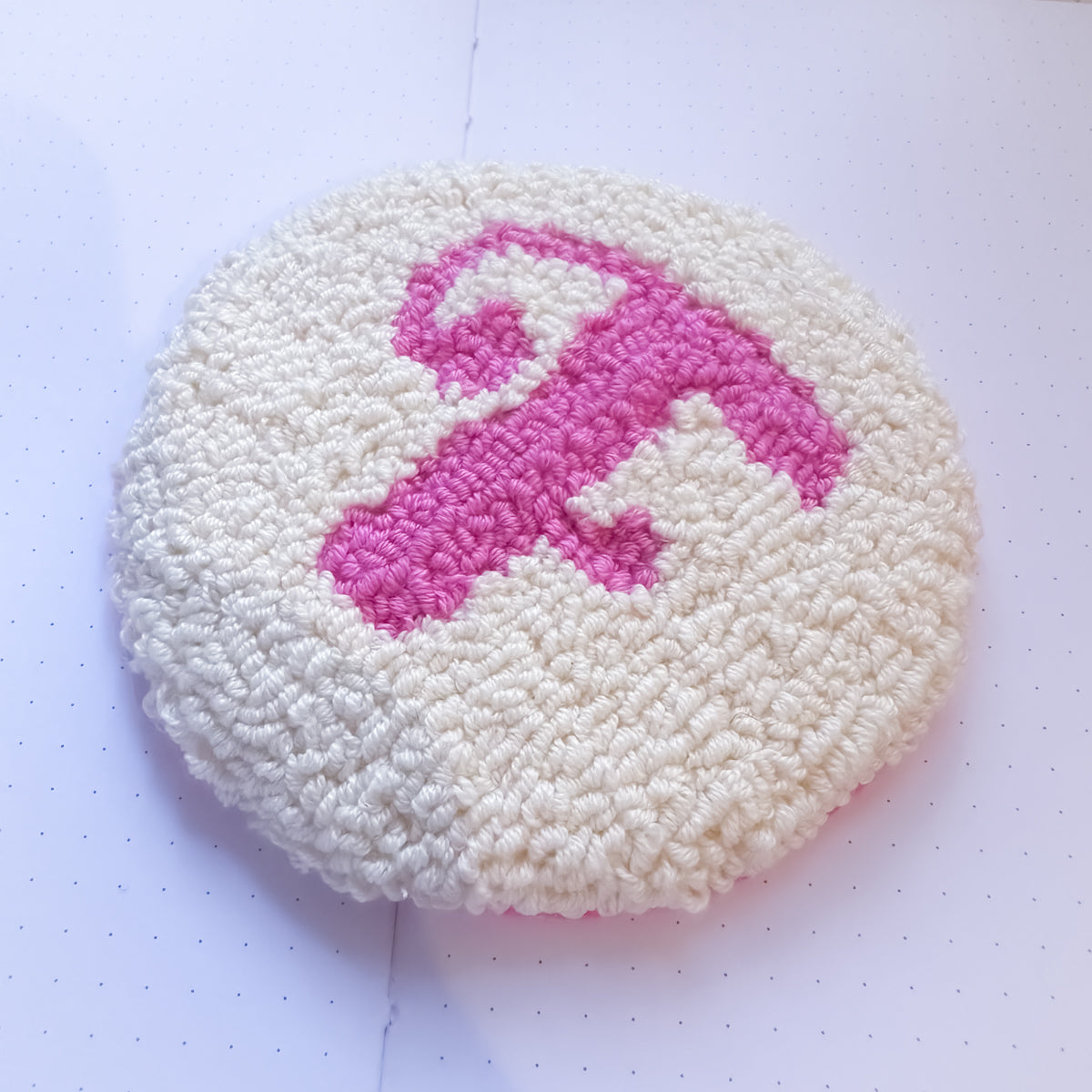 Cute initial coaster for cosy workspace