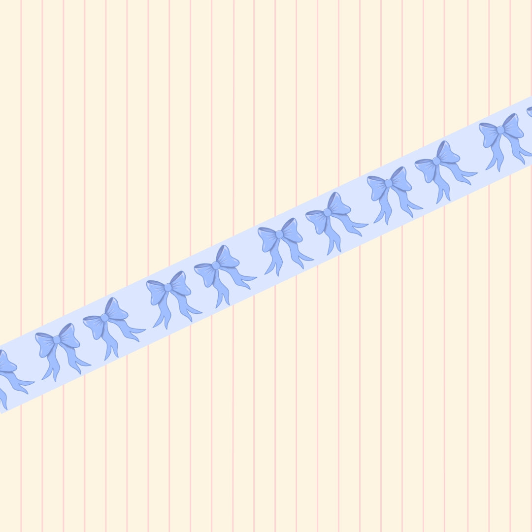 Little Bow Washi Tape | Pink, Lilac & Powder Blue Bow Washi Tape