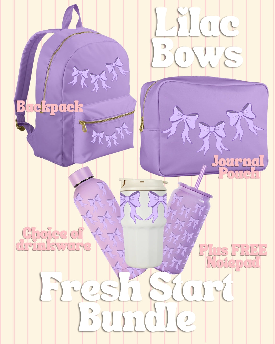 Fresh Start Bundle in Lilac bow design