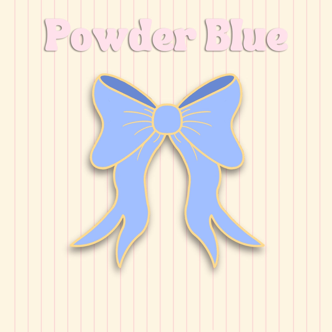 Little Bow Enamel Pin | Pink, Lilac & Powder Blue Bow Pin