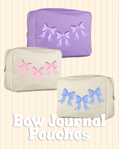 Bow Journal Pouches from The Fresh Start Edit