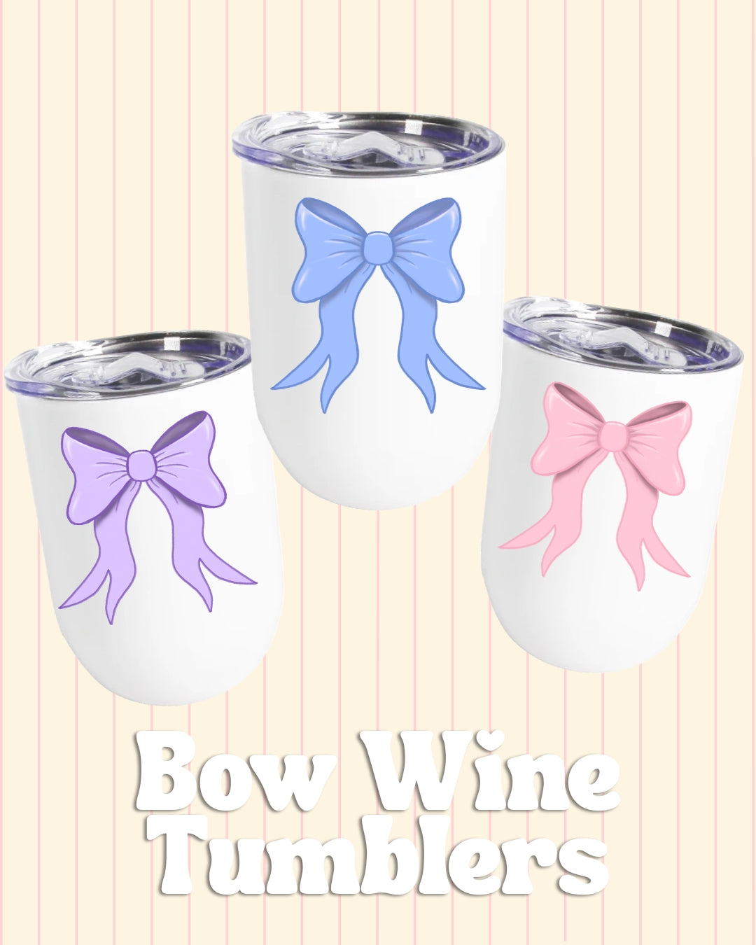 Bow Wine Tumblers from The Fresh Start Edit