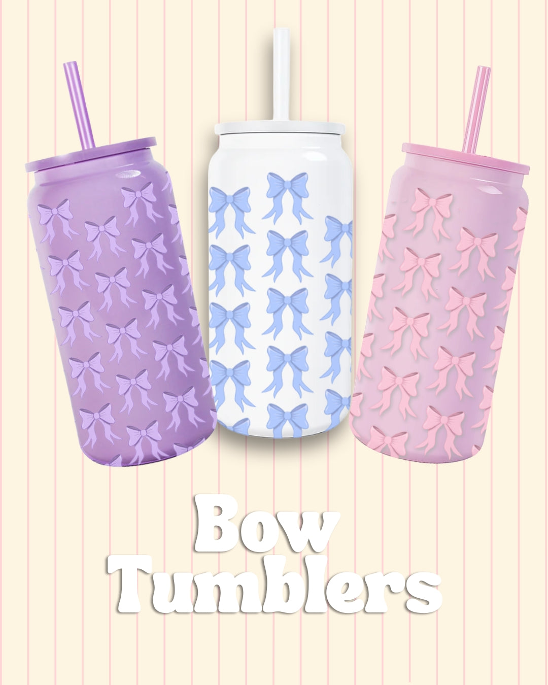 Bow Everyday Tumblers from The Fresh Start Edit