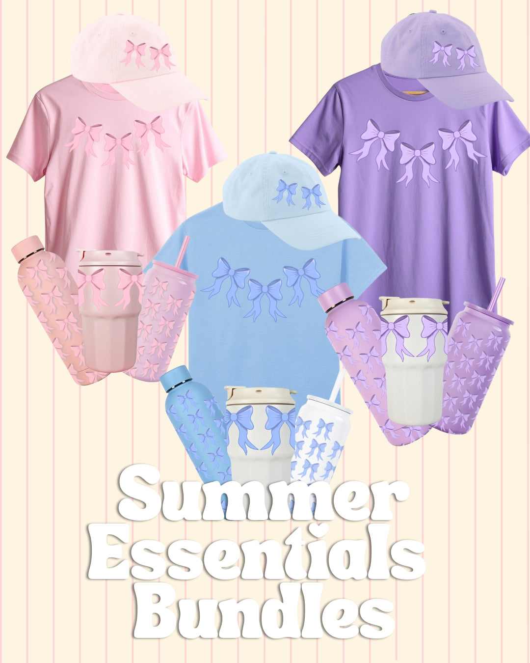 Summer Essentials Bundle with T-shirt, cap and drinkware