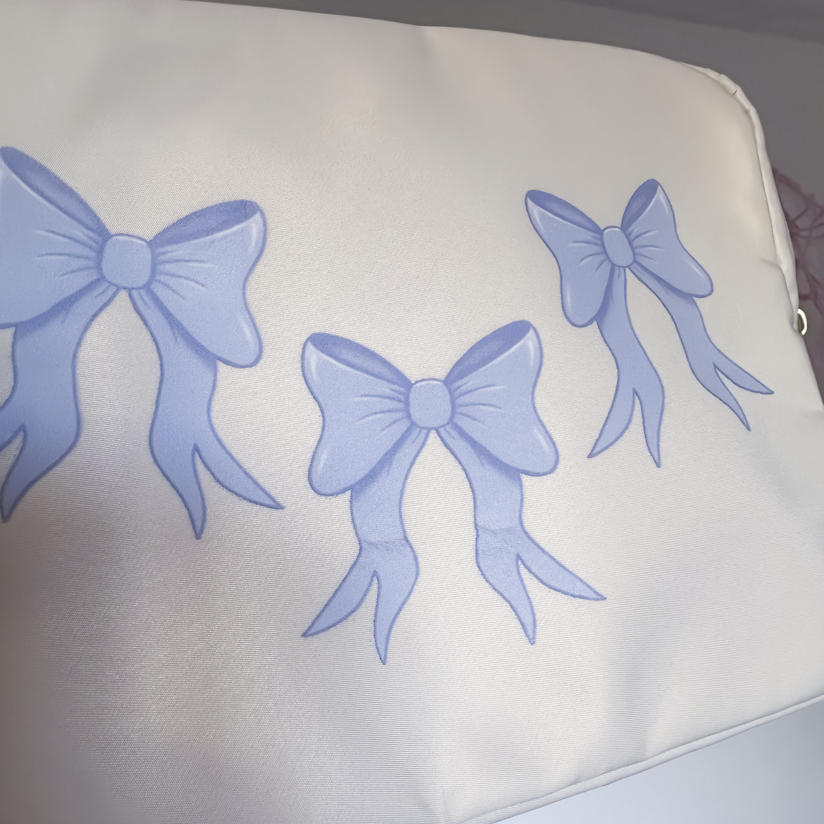 SECONDS - Powder Blue Bow Journal Pouch
