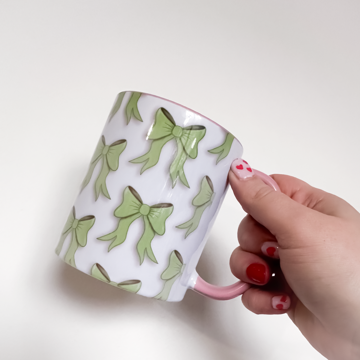 Green Bow Desk Ritual Bundle | Mug & Bow Mug Rug Set