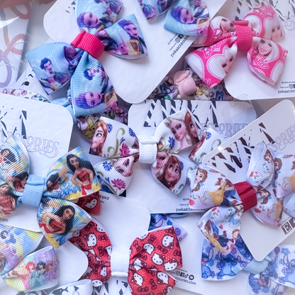 Character Hair Bows | Alligator Clip Pair