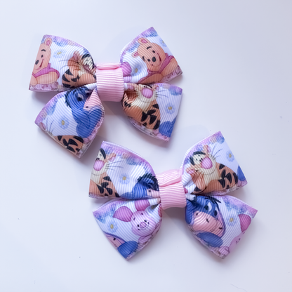 Character Hair Bows | Alligator Clip Pair