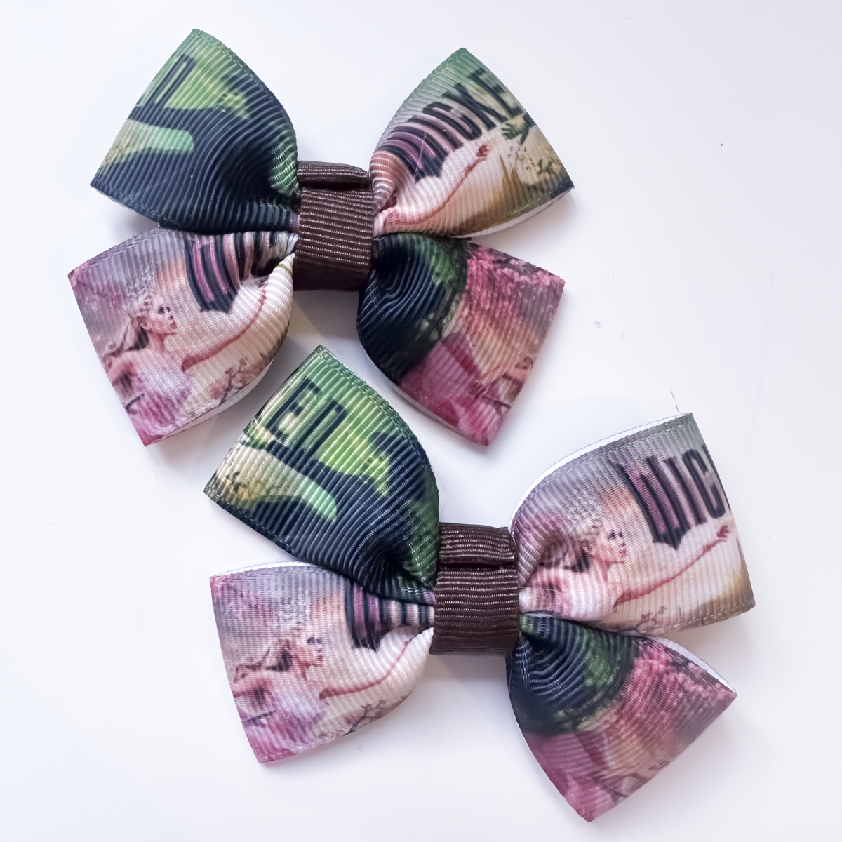 Character Hair Bows | Alligator Clip Pair