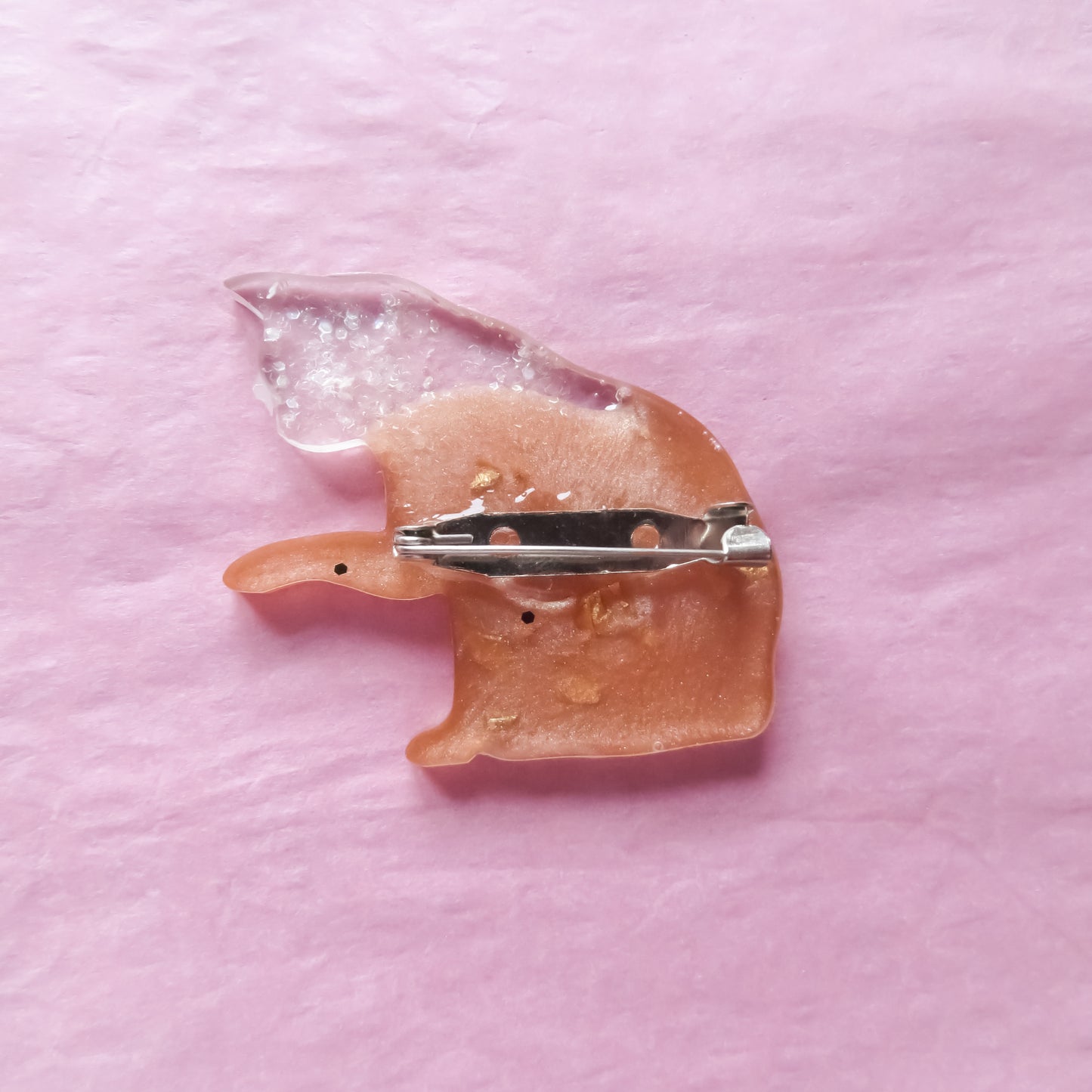 Rose Gold Cat Brooch