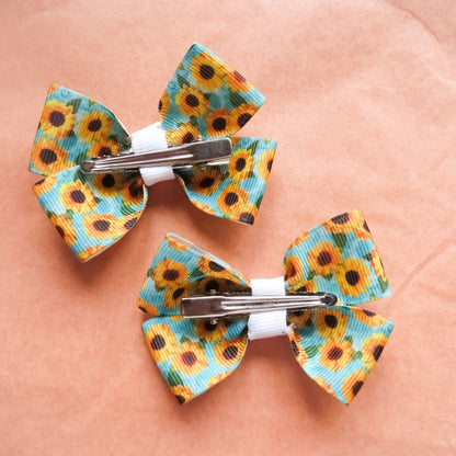 Sunflower Hair Bows