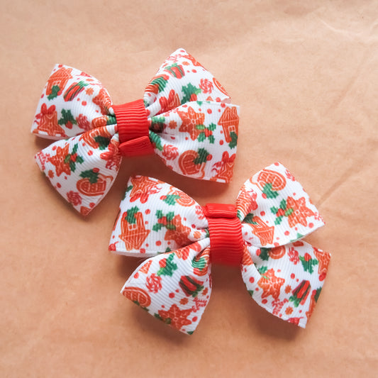 Gingerbread House Hair Bows