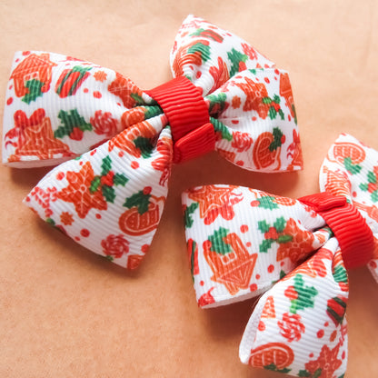 Gingerbread House Hair Bows