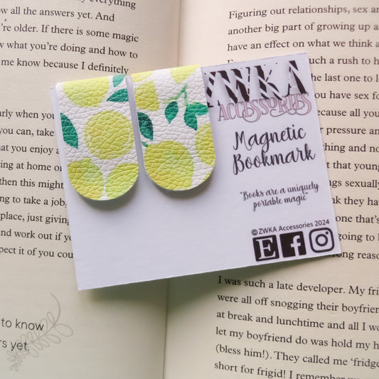 Lemon Magnetic Bookmarks