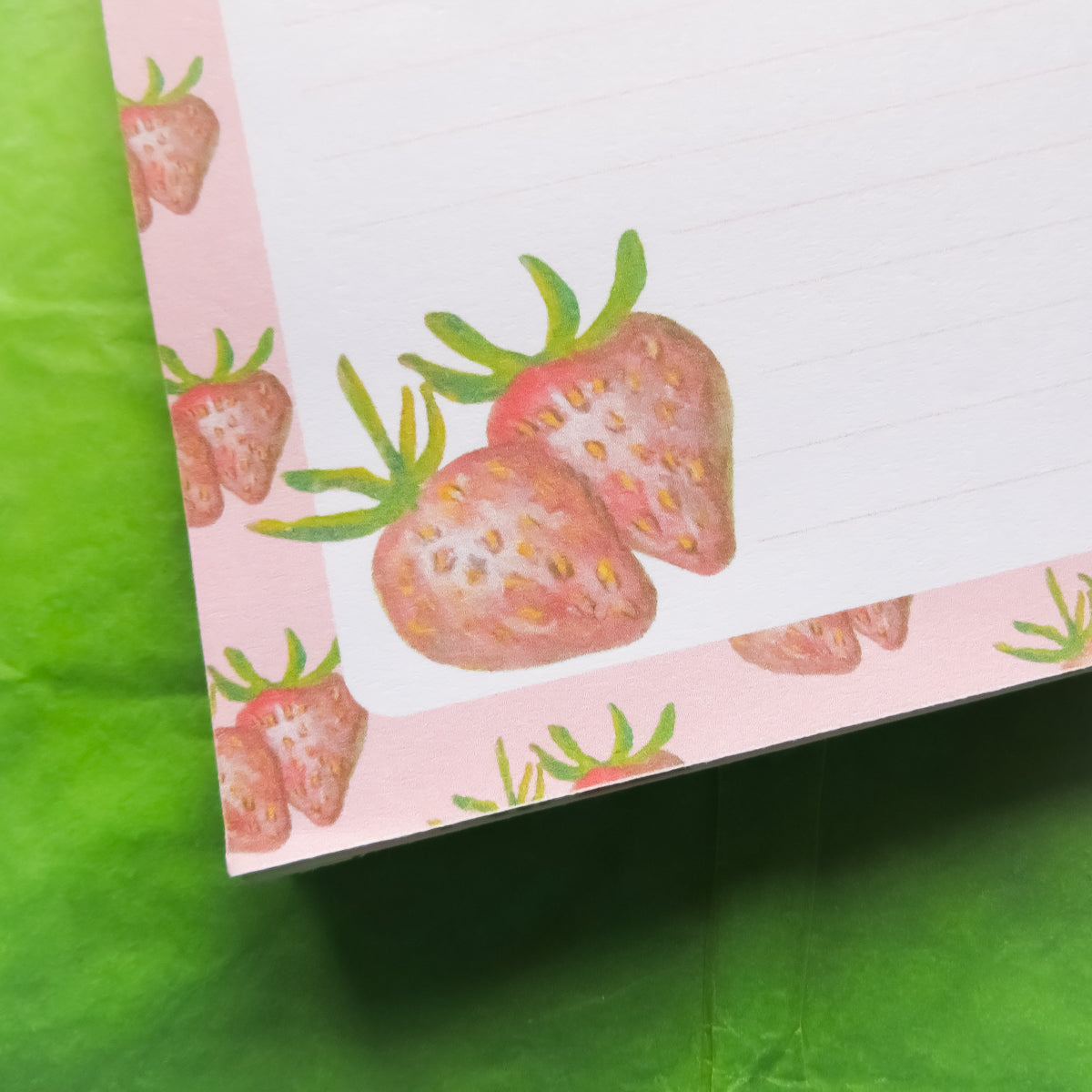 Strawberry A5 Lined Notepad