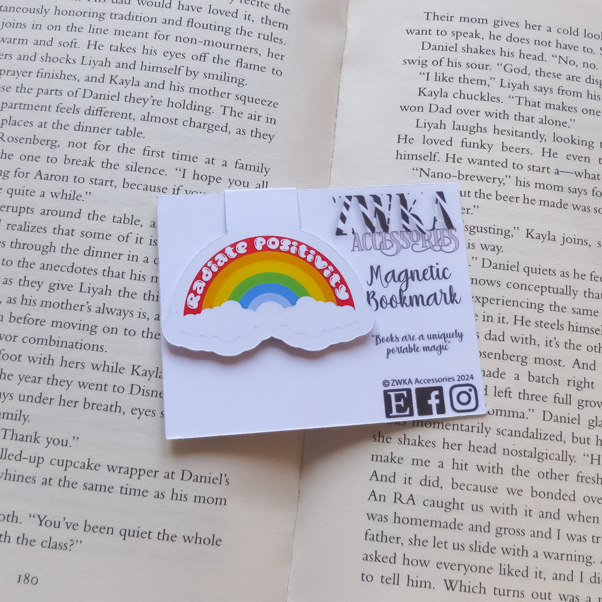 Radiate Positivity Magnetic Bookmark