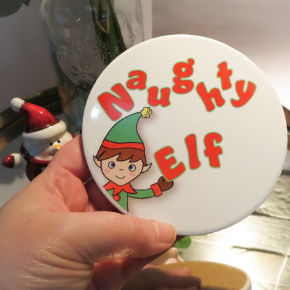 Naughty Elf Coaster