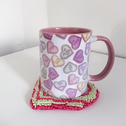 I Heart Me Desk Ritual Bundle | Mug & Heart Mug Rug Set