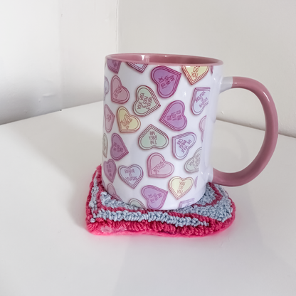 I Heart Me Desk Ritual Bundle | Mug & Heart Mug Rug Set