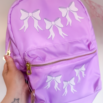 SAMPLE - Lilac Bow Backpack