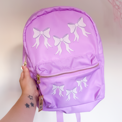 SAMPLE - Lilac Bow Backpack