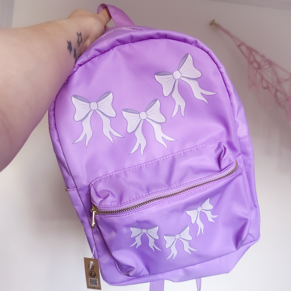 SAMPLE - Lilac Bow Backpack