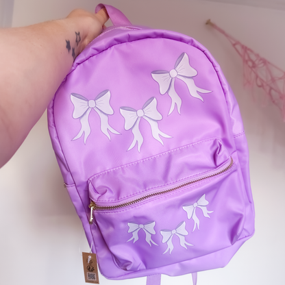 SAMPLE - Lilac Bow Backpack