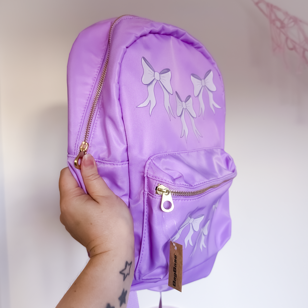 SAMPLE - Lilac Bow Backpack