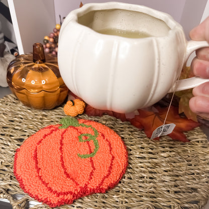 Pumpkin Mug Rug Coaster