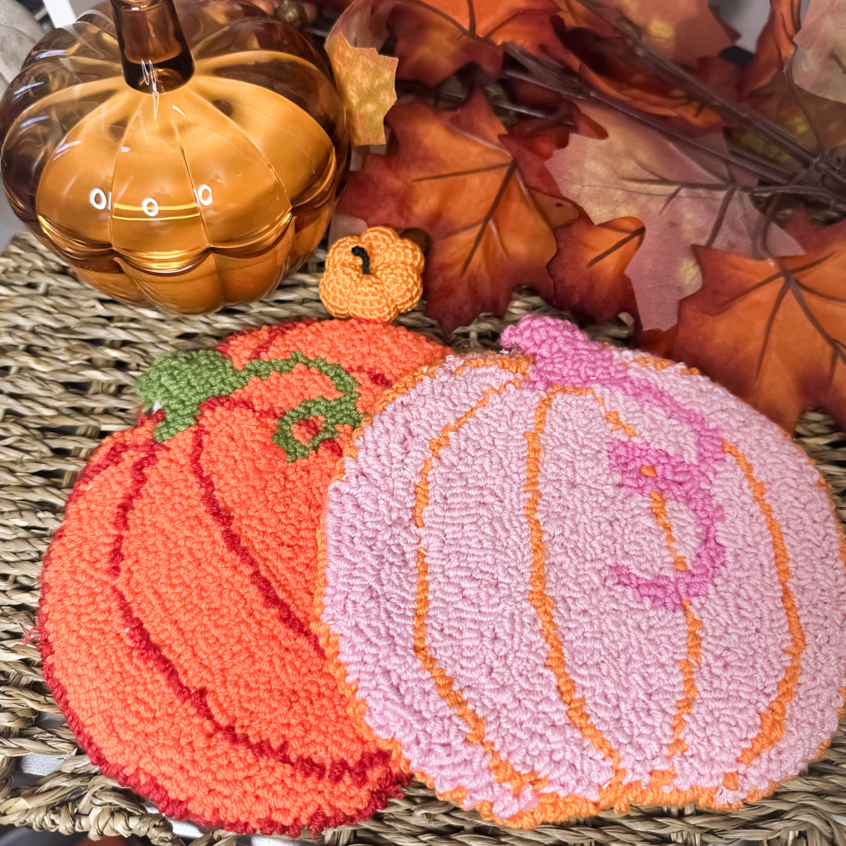 Pumpkin Mug Rug Coaster