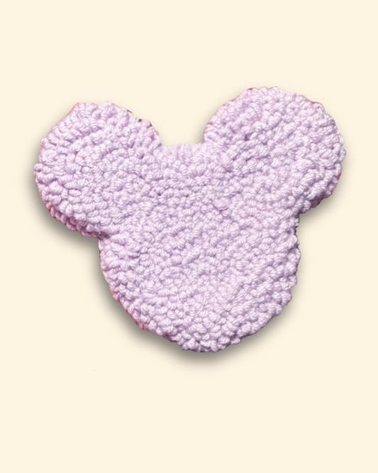 Custom Mouse Mug Rug | Choose Your Colours | Handmade Punch Needle Coaster