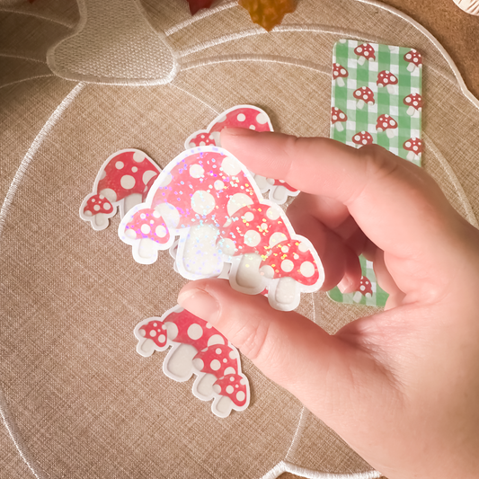 Mushrooms Sticker | Autumn Sticker | Planner & Journal Sticker