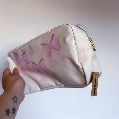 SAMPLE - Pink Bow Mini Journal Pouch