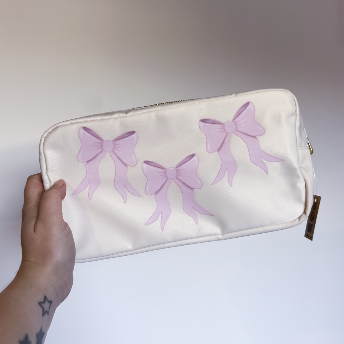 SAMPLE - Pink Bow Mini Journal Pouch
