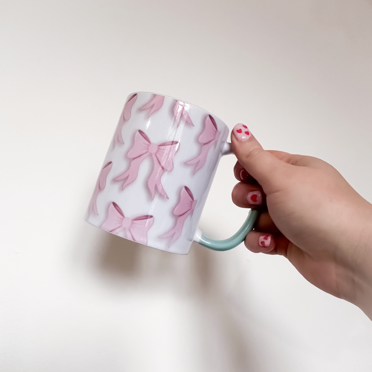 Pink Bow Desk Ritual Bundle | Mug & Heart Mug Rug Set